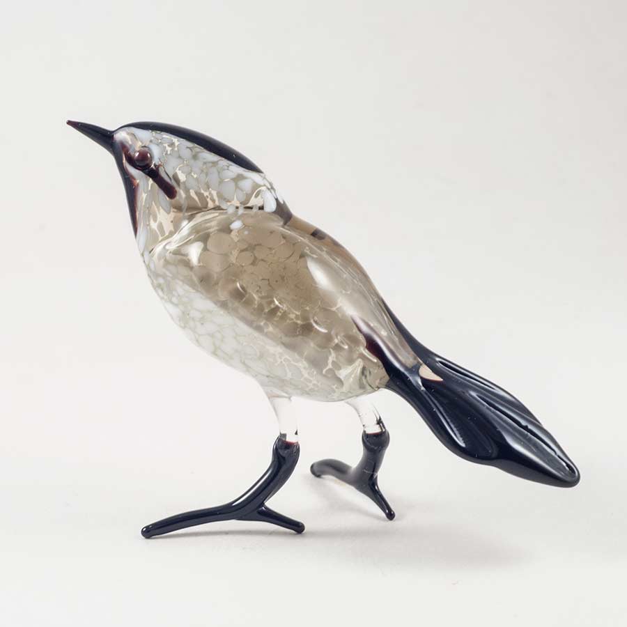 Glass Wagtail Figurine in Glass Figurines Birds category