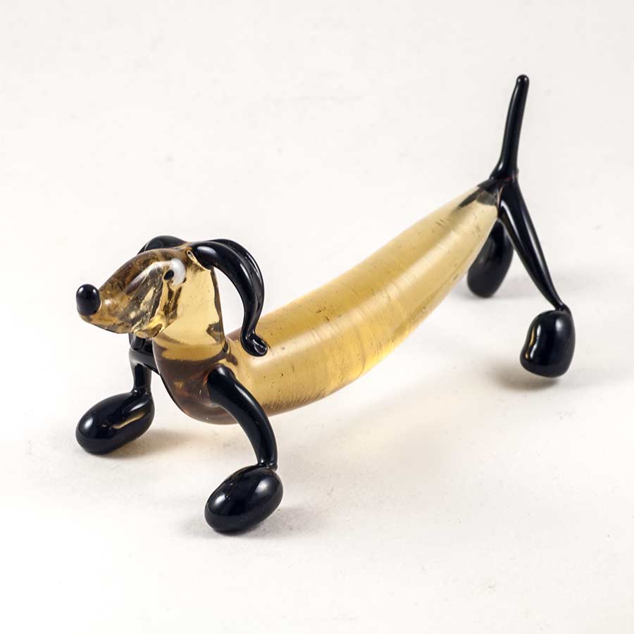Glass Dachshund Dog in Glass Figurines Dogs category