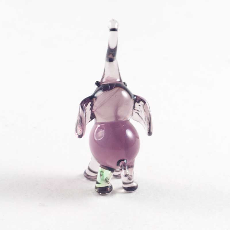 Mini Elephant Figurine in Glass Figurines Miniature Figurines category