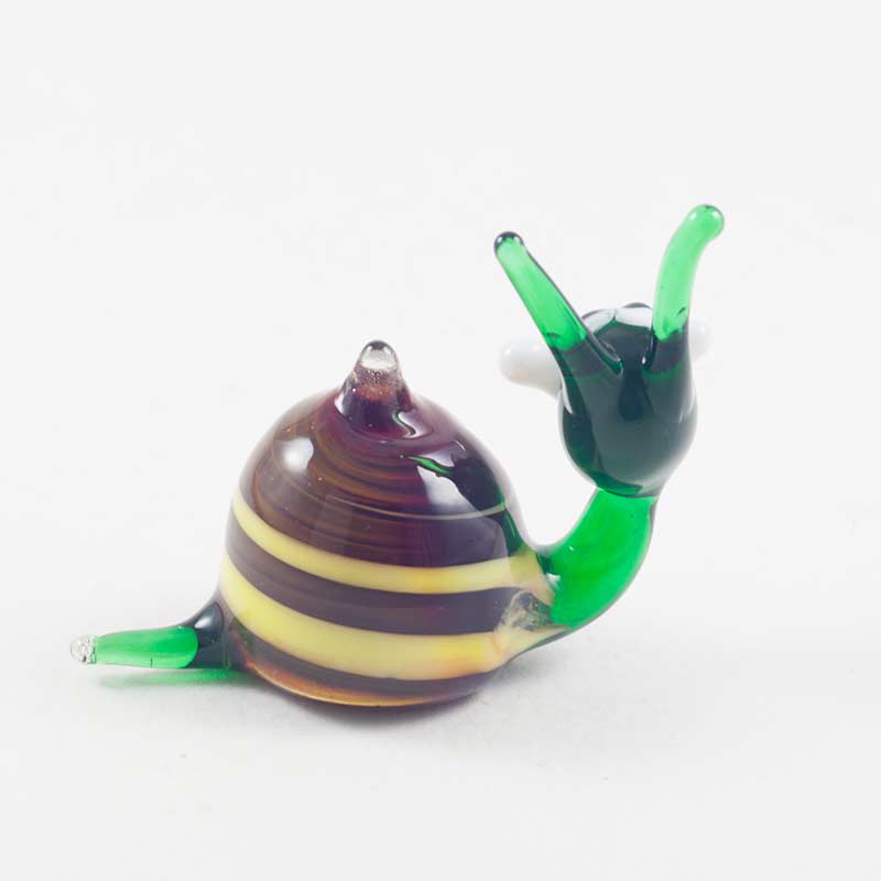 Glass Snail Miniature in Glass Figurines Insects category