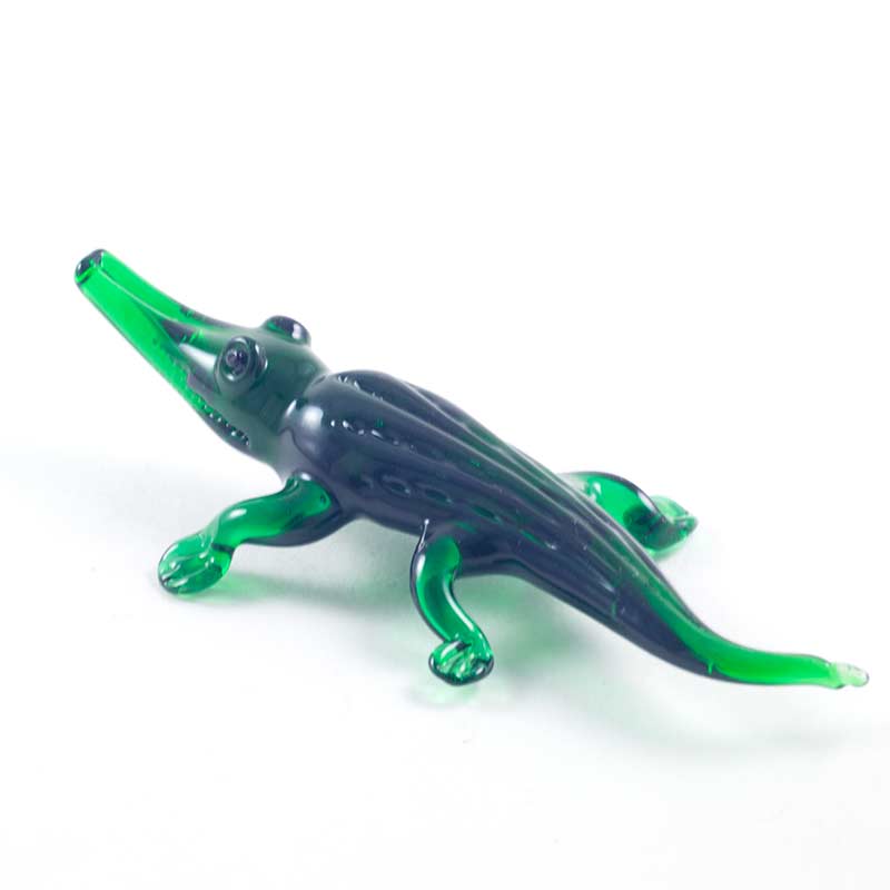 Crocodile Glass Figure in Glass Figurines Reptiles category