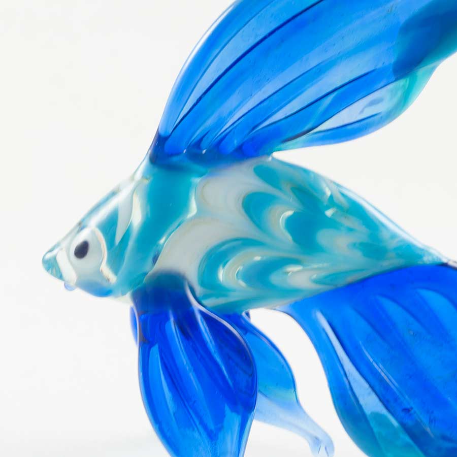 Glass Fish Sculpture in Glass Figurines Sea Life Creatures category