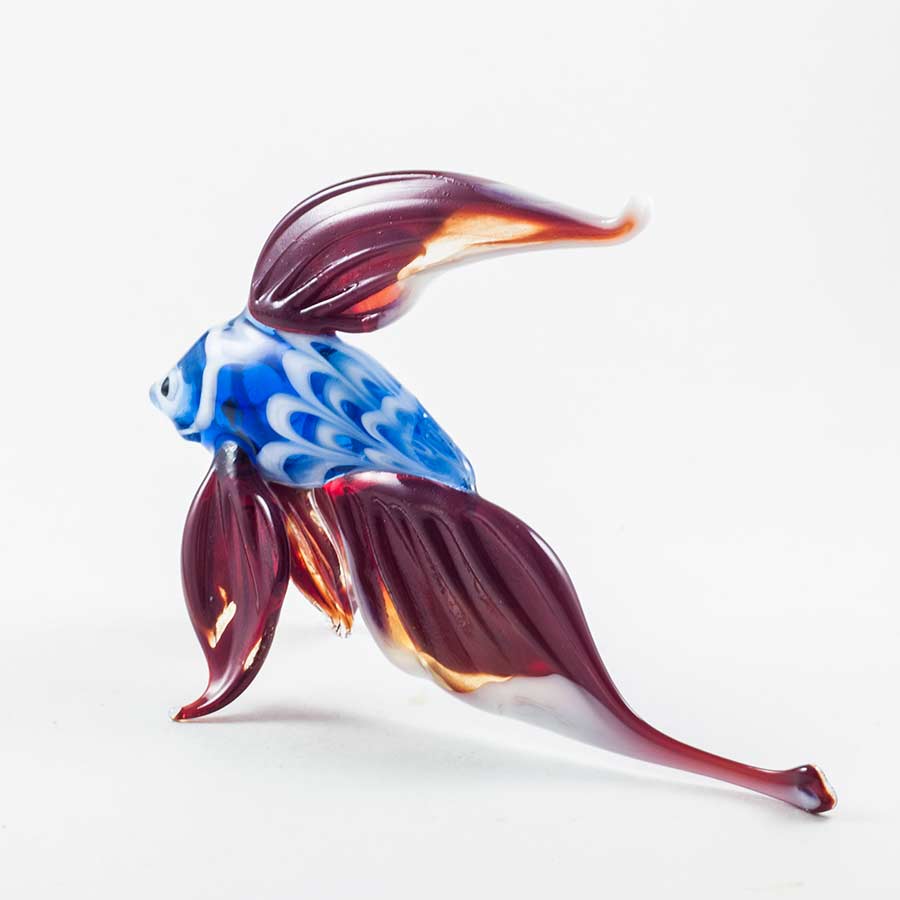 Fish with Red Tale in Glass Figurines Sea Life Creatures category