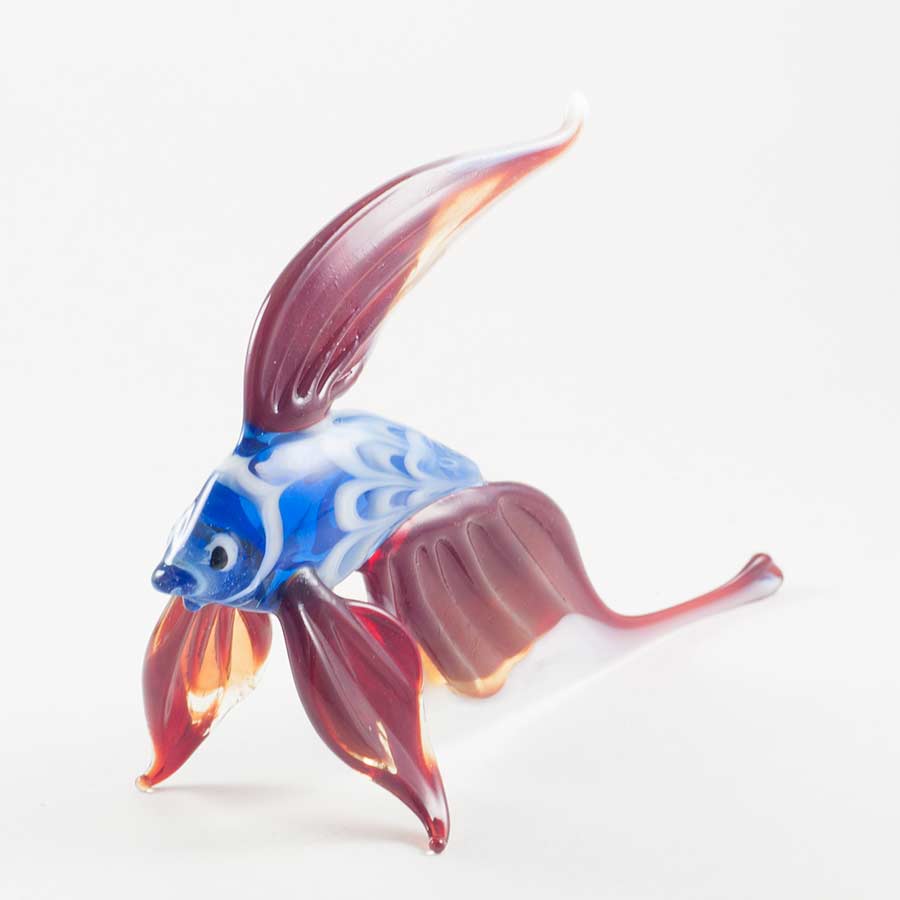 Fish with Red Tale in Glass Figurines Sea Life Creatures category