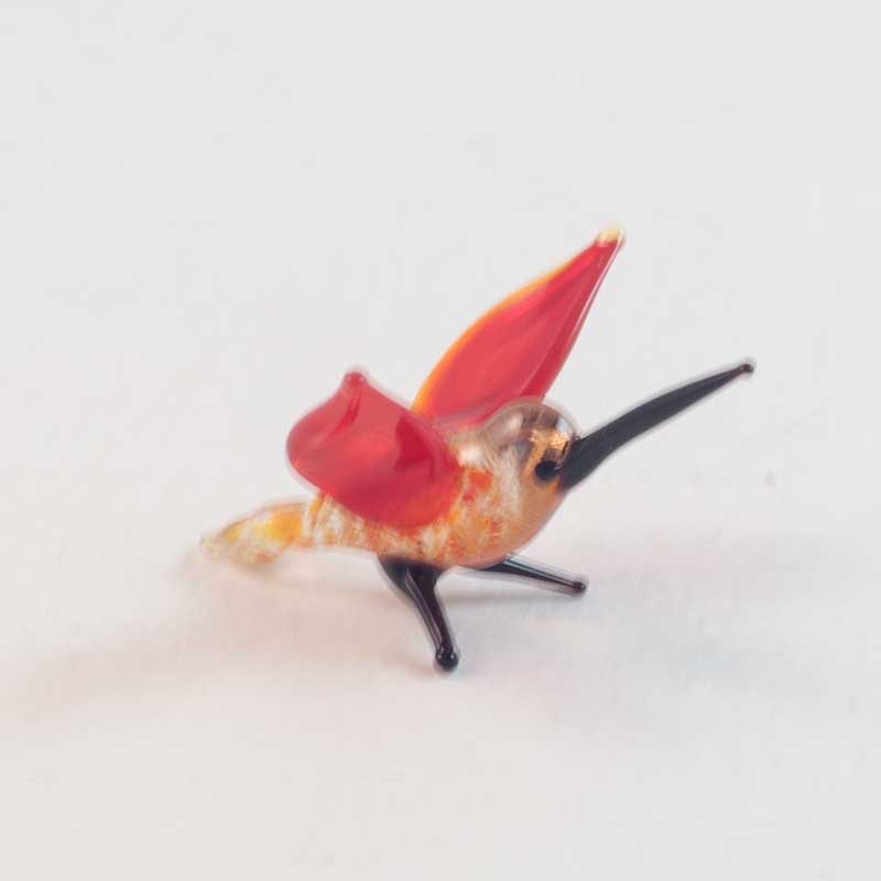 Hummingbird Tiny Figurine in Glass Figurines Miniature Figurines category