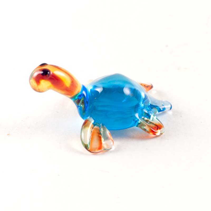 Tiny Jolly Turtle in Glass Figurines Miniature Figurines category