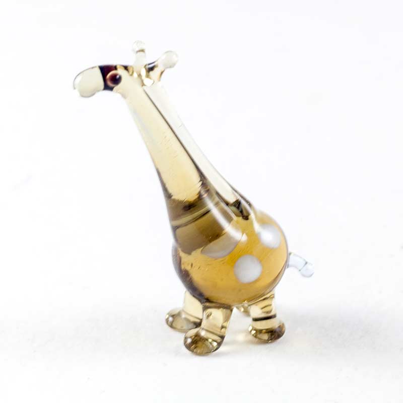 Mini Glass Giraffe in Glass Figurines Miniature Figurines category