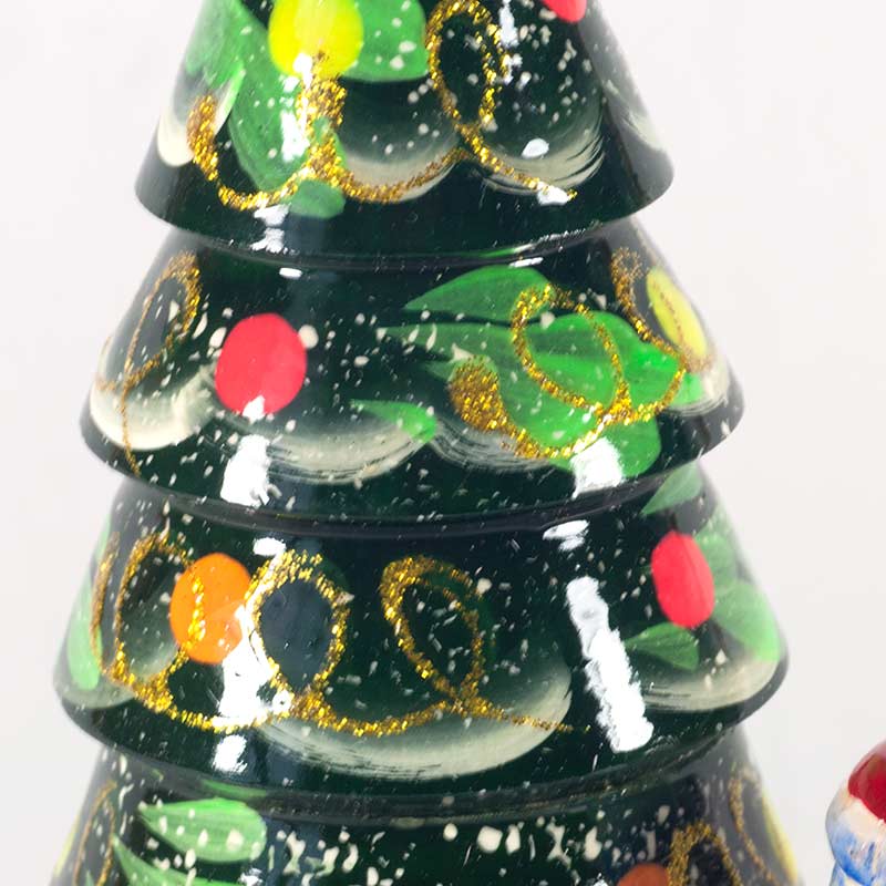 Matryoshka Christmas Tree 3 Pieces Set in Nesting Dolls Christmas Motives category