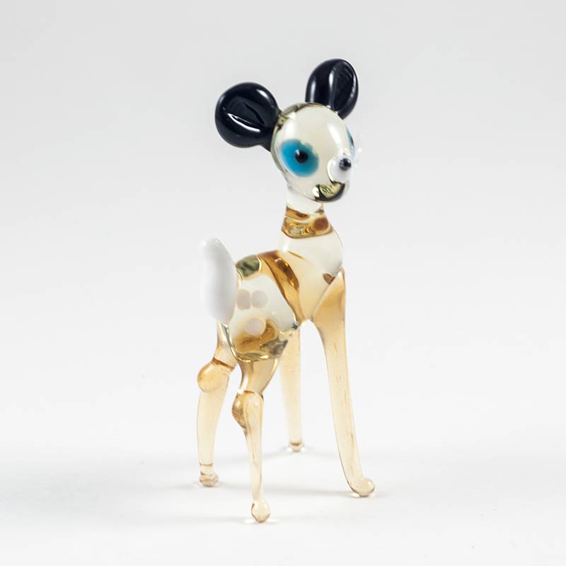 Glass Small Deer Figurine in Glass Figurines Wild  Animals category