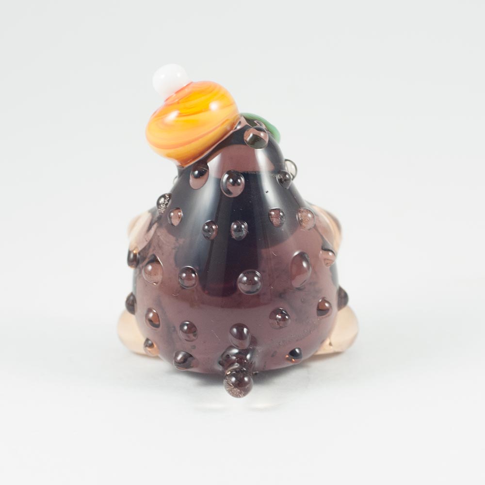 Glass Hedgehog Figure Brown in Glass Figurines Wild  Animals category