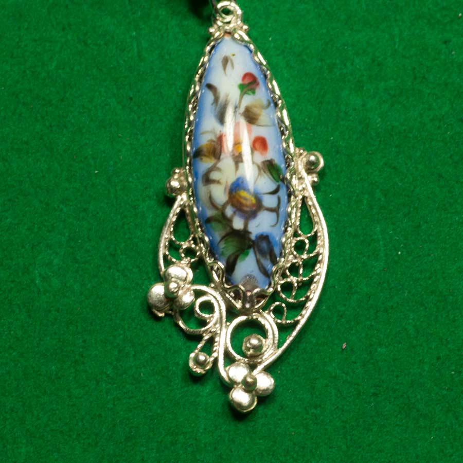Finift Earrings Evening Blue in Finift Jewelry Earrings category