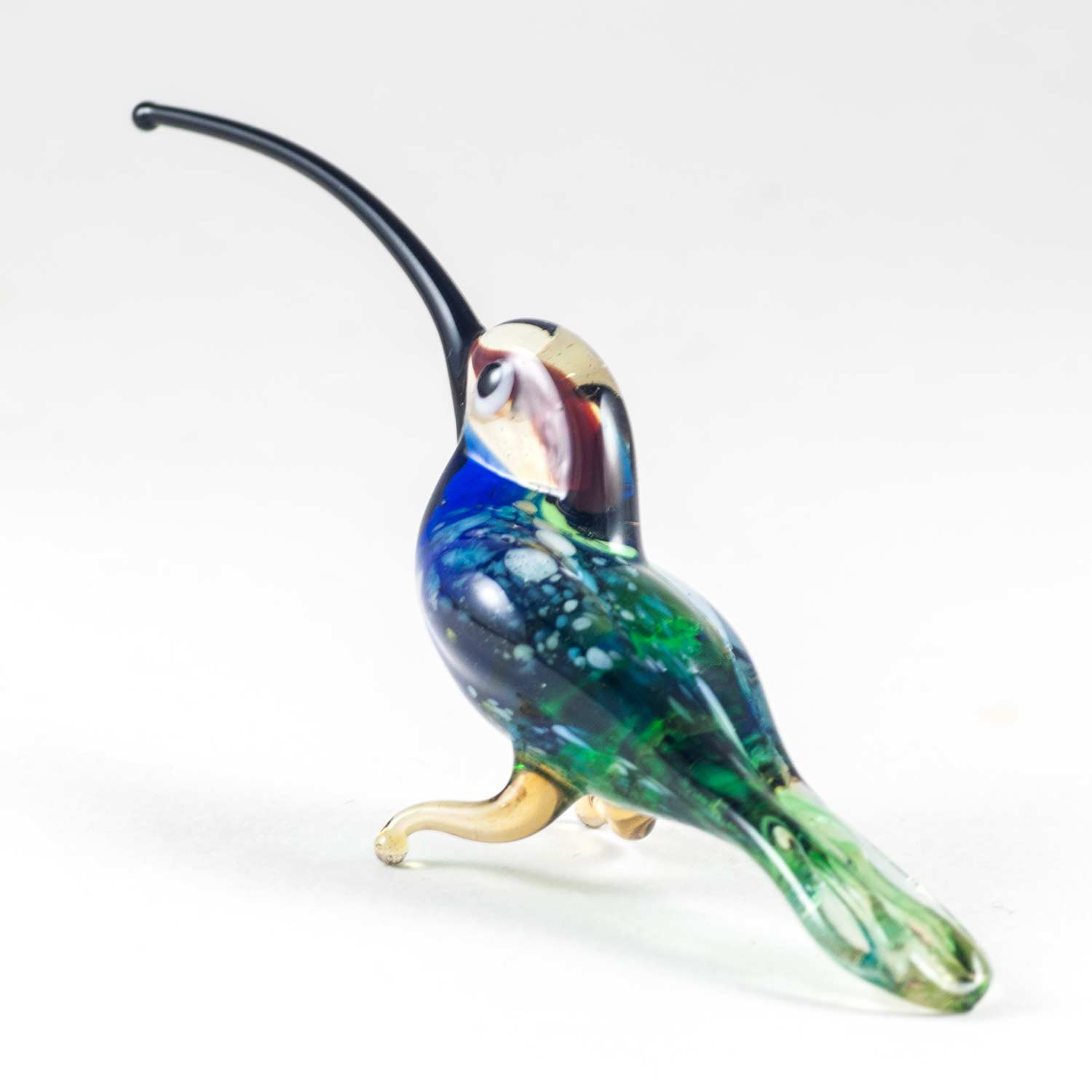 Glass Green Hummingbird Figurine in Glass Figurines Birds category
