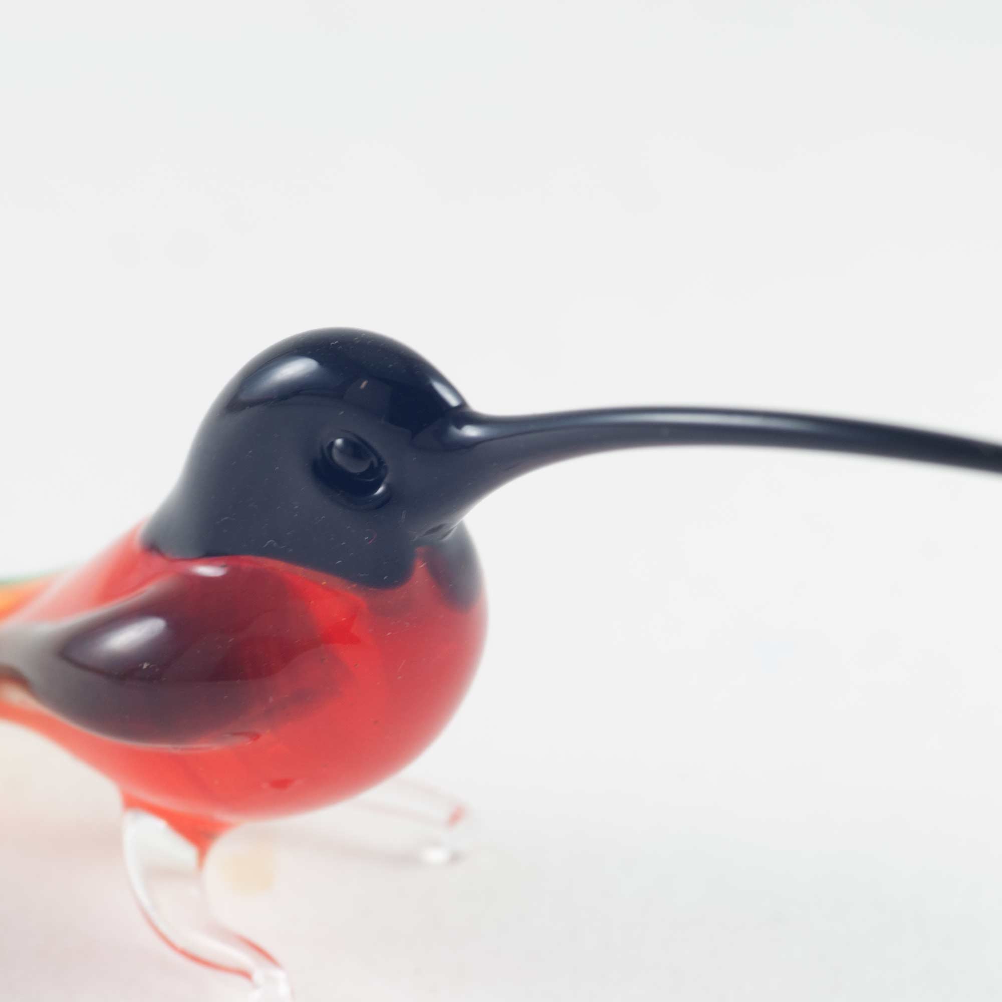 Glass Hummingbird Figurine Red in Glass Figurines Birds category