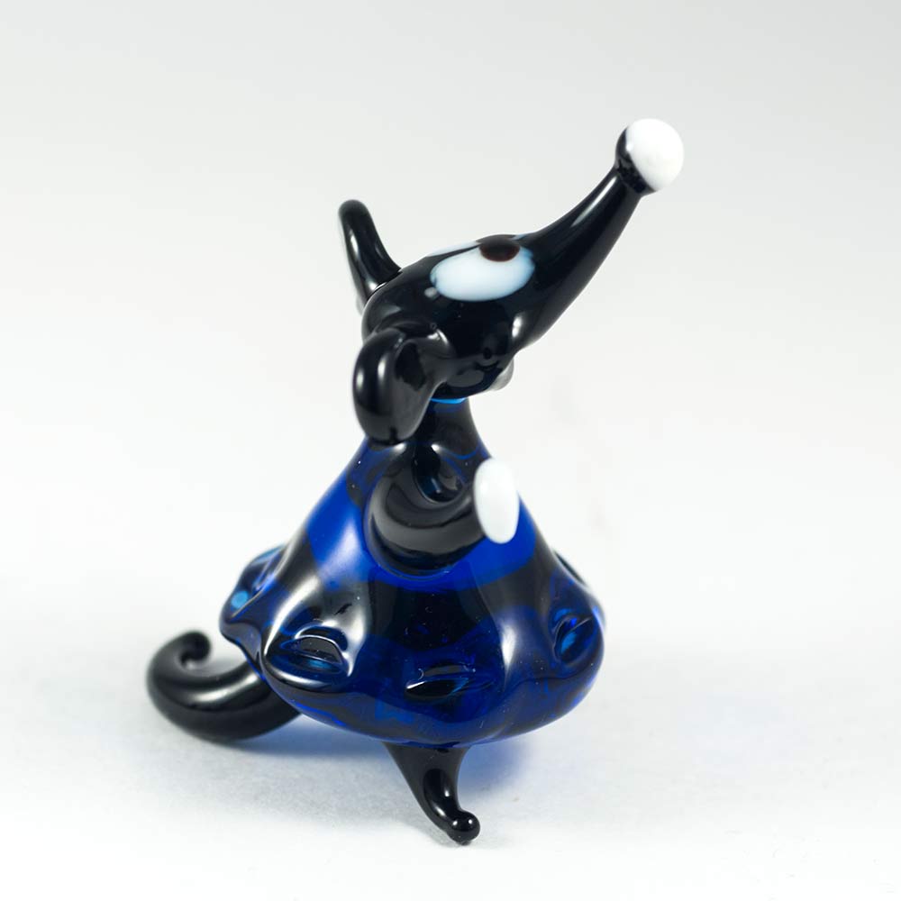 Mouse in Blue Dress in Glass Figurines Wild  Animals category