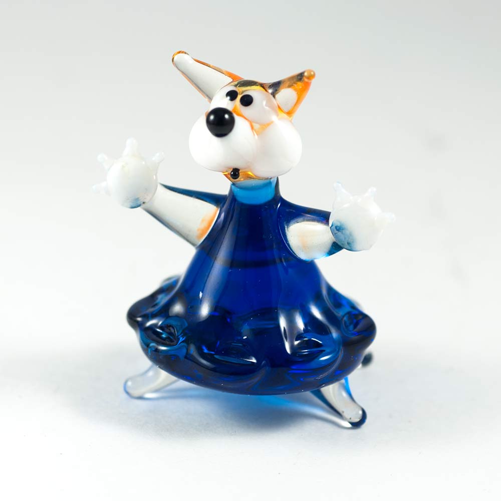 Figurine Little Fox in Dress Figurine in Glass Figurines Wild  Animals category