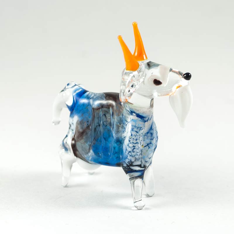 Goat Glass Figurine in Glass Figurines Farm Animals category