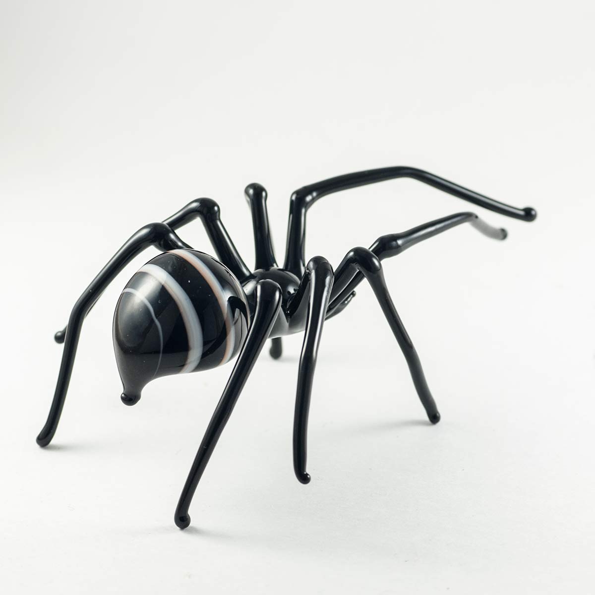 Hand-Blown Glass Spider Collectible Figurine Glass Spider Figurine Glass Insect Blown Glass Spider Spider halloween 