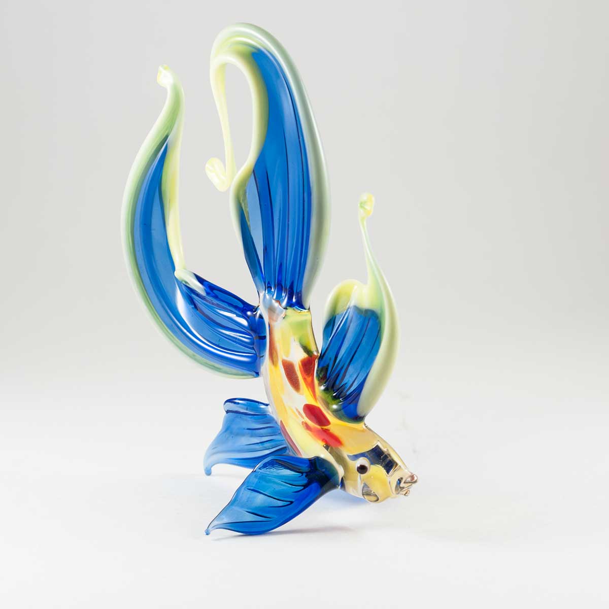 Blue Glass Fish in Glass Figurines Sea Life Creatures category