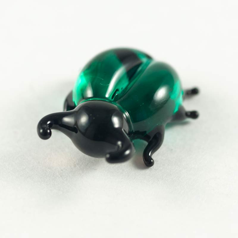 Glass Beetle Miniature in Glass Figurines Miniature Figurines category