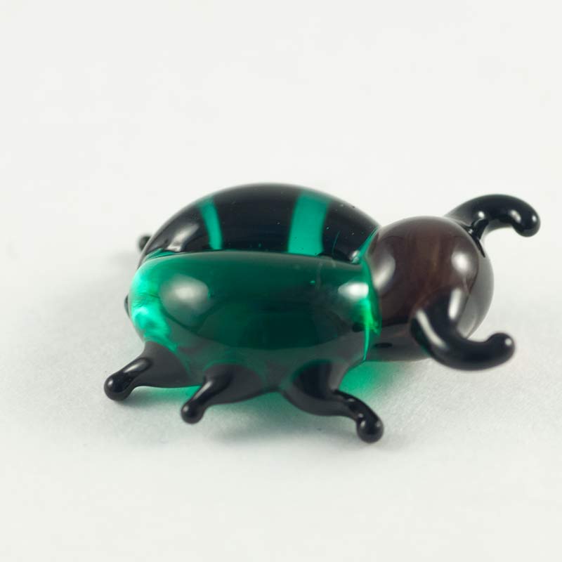 Glass Beetle Miniature in Glass Figurines Miniature Figurines category