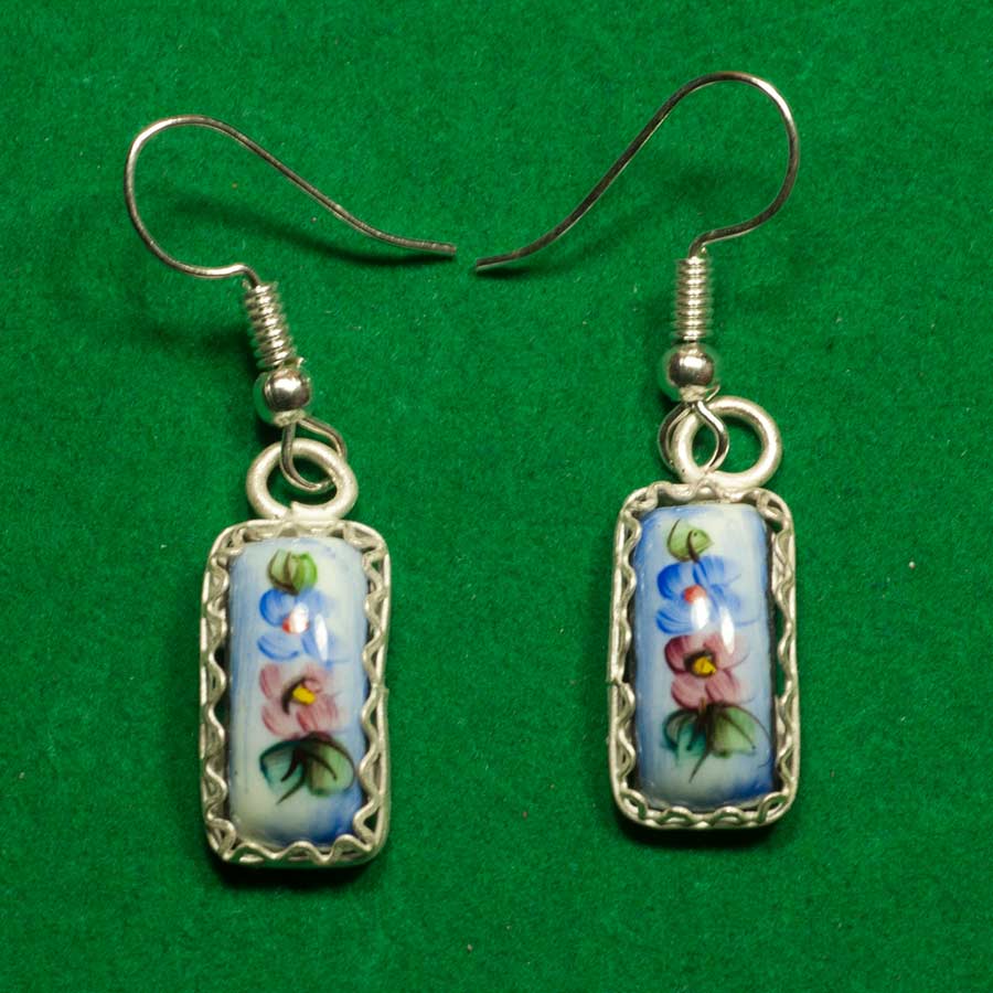 Finift Earring Aromatic Blue in Finift Jewelry Earrings category