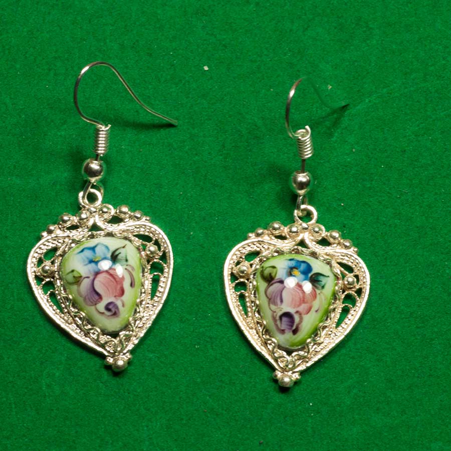 Earrings Spring Little Moth in Finift Jewelry Earrings category