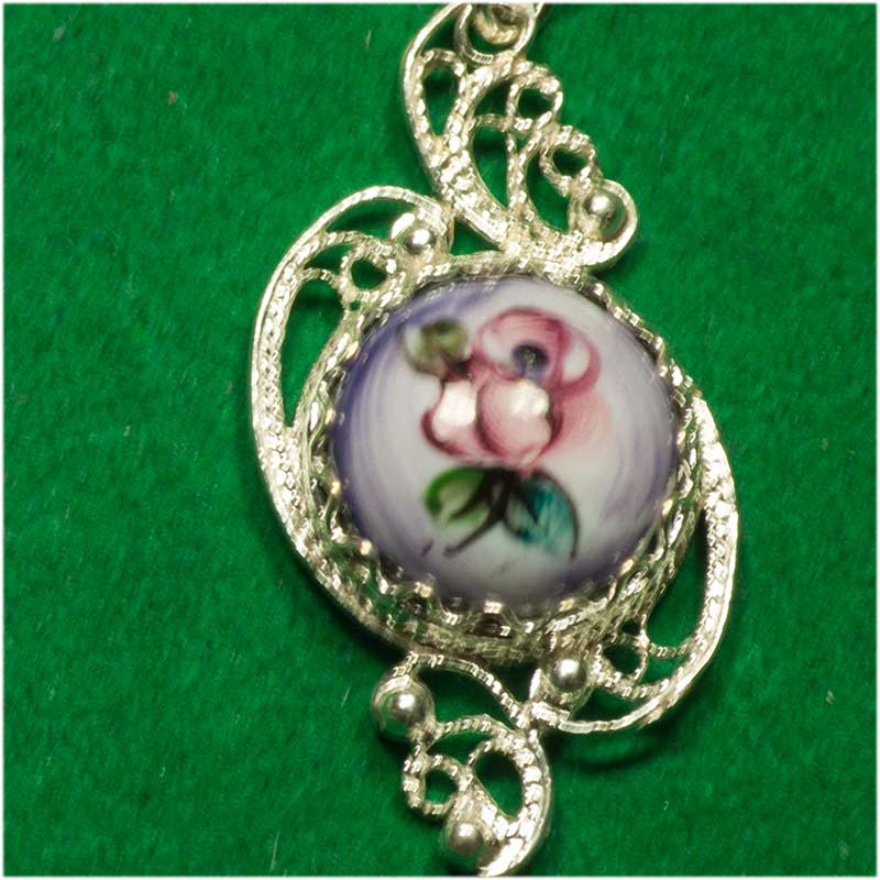 Earrings Spring Little Peacock Violet in Finift Jewelry Earrings category