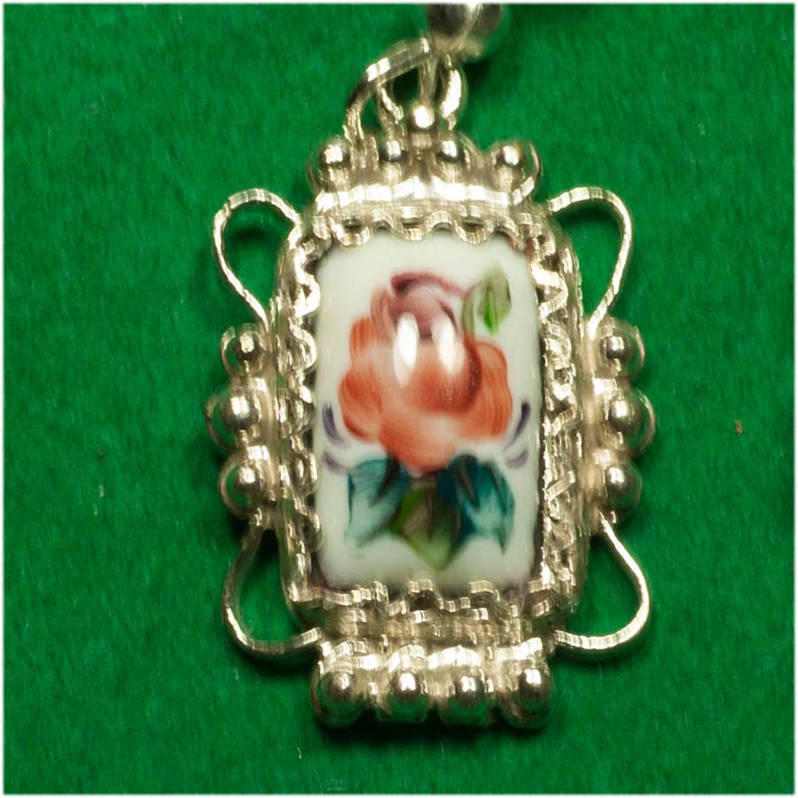 Earrings Blossom of the Rose in Finift Jewelry Earrings category