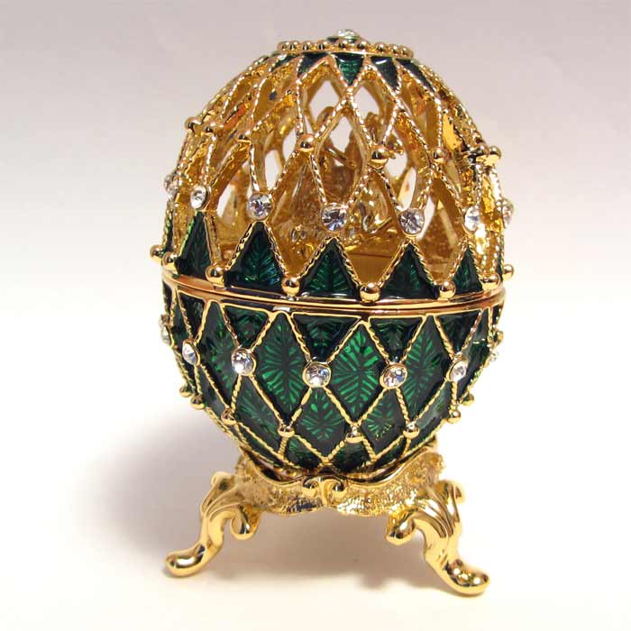 Faberge Egg Peter The Great - Russian Ester Egg - Faberger Style Jewelry