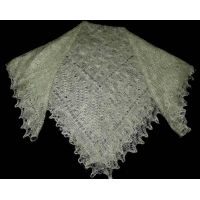 Pale green Orenburg shawl