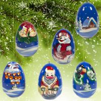 Russian Winter Set of Ornaments