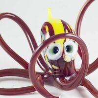 Glass Octopus Red in Glass Figurines Sea Life Creatures category