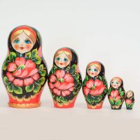 Russian Matryoshka Poppies in Nesting Dolls Flowers  category