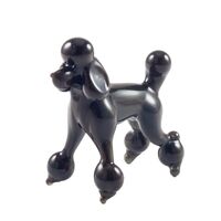 Glass Black Poodle in Glass Figurines Dogs category