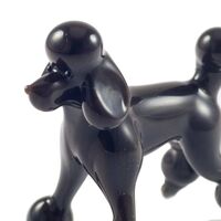 Glass Black Poodle in Glass Figurines Dogs category