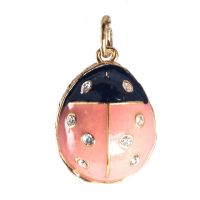 Pendant Ladybird Pink in Faberge Jewelry Pendants category