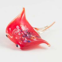 Red Stingray in Glass Figurines Sea Life Creatures category