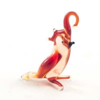 Glass Parrot Figurine in Glass Figurines Miniature Figurines category