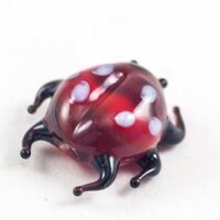 Ladybird Glass Mini in Glass Figurines Miniature Figurines category