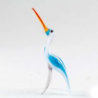 Stork Glass Miniature in Glass Figurines Miniature Figurines category