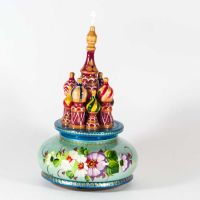 Zhostovo Style Music Box Marine Blue in  Music Boxes category