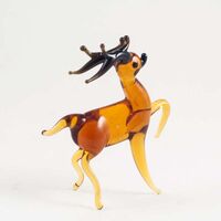 Glass Reindeer Figure in Glass Figurines Wild  Animals category