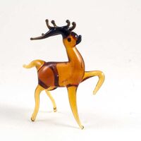 Glass Reindeer Figure in Glass Figurines Wild  Animals category