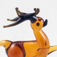 Glass Reindeer Figure in Glass Figurines Wild  Animals category