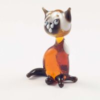 Small Siamese Cat in Glass Figurines Cats category