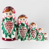 Matryoshka Doll with Ashberries in Nesting Dolls Traditional Dolls category