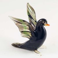 Glass Pigeon Figure in Glass Figurines Birds category