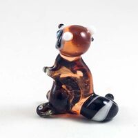 Glass Raccoon Figure in Glass Figurines Wild  Animals category