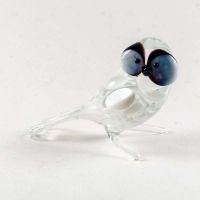 Glass Polar Owl Figure in Glass Figurines Birds category
