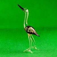 Glass Stork Figure in Glass Figurines Birds category